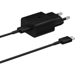 Samsung EP-T1510 Φορτιστής με Καλώδιο USB-C με Θύρα USB-A 15W Power Delivery Black
