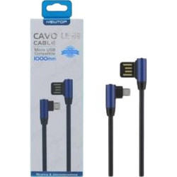 Newtop Καλώδιο USB to micro USB 1 μέτρο CU08 Μπλε