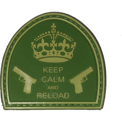 Pvc CC-OG Σήμα KEEP CALM AND RELOAD (Πράσινο)