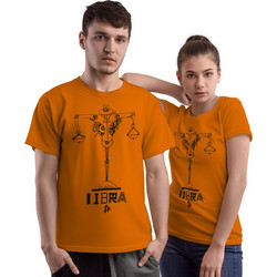 Steampunk Ζώδια - Ζυγός (Κοντομάνικο Ανδρικό / Unisex) - Orange
