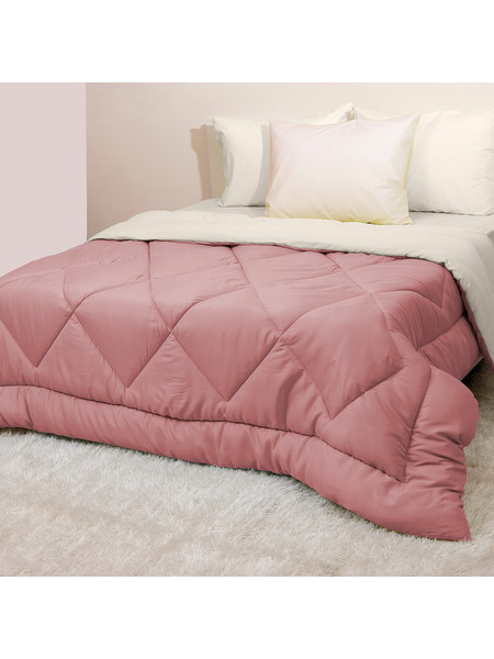 Viopros Πάπλωμα Μονό Microfiber Microfiber 160x240 Σάπιο Μήλο/Εκρού