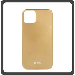 Jelly Θήκη Πλάτης - Back Cover, Silicone Σιλικόνη TPU Gold Χρυσό For iPhone 13 Mini
