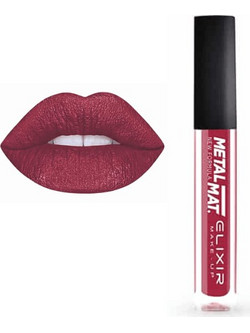 Elixir Lip Metal Matte 376 Crimson Long Lasting Liquid Κραγιόν 7ml