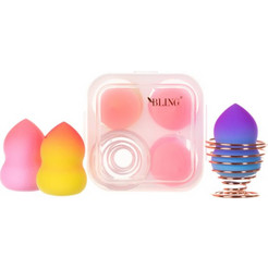 Beauty Blender Box Ombre - Set of make-up sponges 3 pcs + stand for BLING sponges, type III