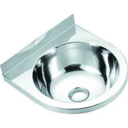 Gloria Semi-steεl Κρεμαστός Νιπτήρας Μπάνιου Inox 37x36cm Ασημί 18-0406