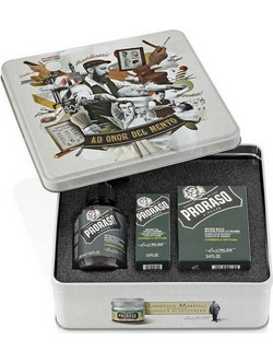 Proraso Cypress & Vetyver Σαμπουάν για Γένια 200ml + Balm 100ml + Oil 30ml