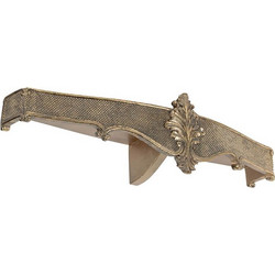 Artekko Wall Shelf Χρυσό Ράφι Τοίχου από Ρητίνη (59x16x15)cm 77126