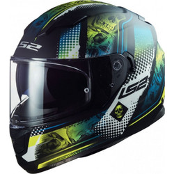 LS2 FF320 Stream Evo Mara Matt Black / H-V Yellow Κράνος Μηχανής Full Face 1550gr