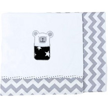 Baby Star Σετ Βρεφικά Σεντόνια Λίκνου 70x95 Sugar Family White/Black