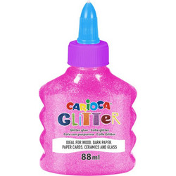 Κόλλα Carioca Glitter Glue Neon 88ml Ροζ