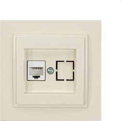 Πρίζα δικτύου U/UTP 1XRJ45 CAT6 Μπεζ 152-10240 MONO ELECTRIC Despina Eurolamp