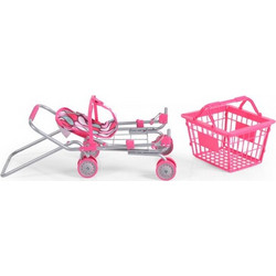 MONI TOYS CANGAROO ΚΑΡΟΤΣΙ SUPERMARKET ΜΕ ΚΑΘΙΣΜΑ ΓΙΑ ΚΟΥΚΛΑ ΤΡΟΛΕΥ 3800146269685