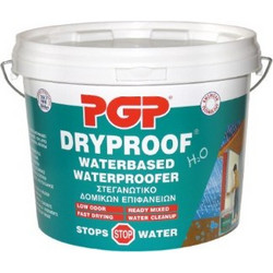 PGP Dryproof Masonry Waterproofer Waterbased Επαλειφόμενο Μονωτικό Τσιμεντοειδές Κονίαμα Ταράτσας Λευκό 4kg