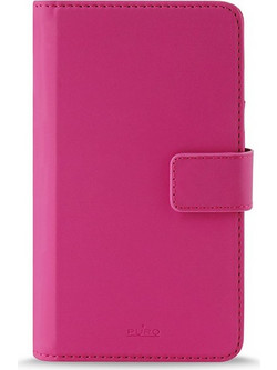 Puro Θήκη bookstyle universal sliding XL εώς 5.1"ροζ