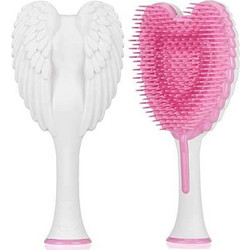 Tangle Angel 2.0 Gloss Βούρτσα Μαλλιών για Ξεμπέρδεμα Λευκή Ροζ