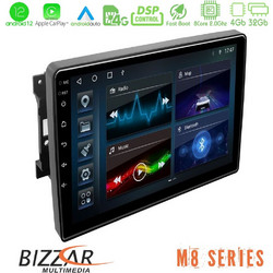 Bizzar U-M8-JP0744 Ηχοσύστημα Αυτοκινήτου με Οθόνη Αφής USB Bluetooth & GPS