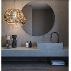 Circle Χωρίς Led Κρεμαστός Καθρέπτης Φ90εκ