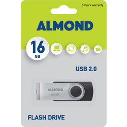 Almond Twister 16GB USB Stick 2.0 με USB-A