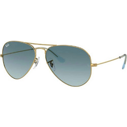 Ray-Ban RB3025 001/3M Γυαλιά Ηλίου Aviator Μεταλλικά Χρυσά με Μπλε Degradee Φακό