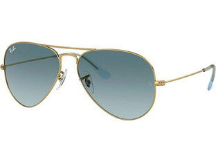 Ray-Ban RB3025 001/3M Γυαλιά Ηλίου Aviator Μεταλλικά Χρυσά με Μπλε Degradee Φακό