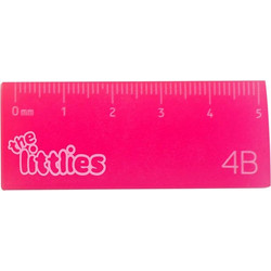Γόμα - Χάρακας The Littlies 4 Χρώματα 646882 Diakakis
