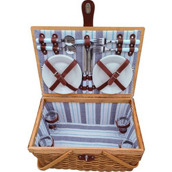 Click Καλάθι Πικ Νικ Natural σε Μπλε χρώμαΚωδικός: 40566845
