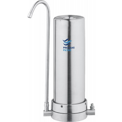 Proteas Filter 10" Μονό Φίλτρο Νερού Άνω Πάγκου 1/4"-1/4" με Βρυσάκι Inox EW-012-0300