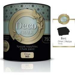 Pellachrom Deco Chalk Paint Χρώμα Κιμωλίας B05 Onyx-Black 750ml
