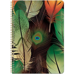 LOGINOTES SPIRAL LINE WINGS A5 14X20 SOFT TOUCH+UV 80gr. 90 ΦΥΛΛΑ