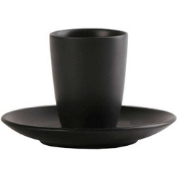 Espiel Morgan Φλιτζάνια Espresso & Ελληνικού Καφέ Πορσελάνης Μαύρα 80ml 6τμχ OW2053K6