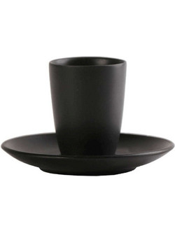 Espiel Morgan Φλιτζάνια Espresso & Ελληνικού Καφέ Πορσελάνης Μαύρα 80ml 6τμχ OW2053K6