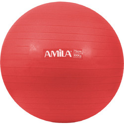 AMILA Μπάλα Γυμναστικής AMILA GYMBALL 75cm Κόκκινη Bulk