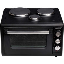 Davoline Fornetto 3404 EM Black Ηλεκτρικό Φουρνάκι 34lt με 3 Εστίες και Grill