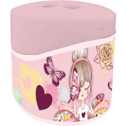 Ξύστρα Βαρελάκι Μust Butterfly Girl, MUST Ξύστρες