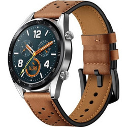 Tech-Protect Λουράκι Δερμάτινο Brown (Huawei Watch GT / GT2 46mm)