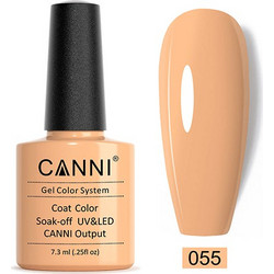 Canni 055 Apricot Ημιμόνιμο Βερνίκι Νυχιών 7.3ml