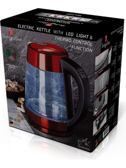 Berlinger Haus Max Burgundy Edition BH-9128 Γυάλινος Βραστήρας 1.7lt 2200W