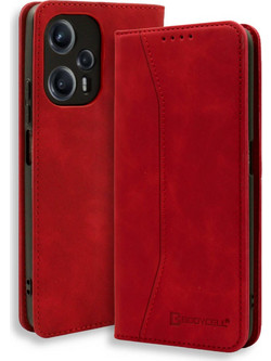 Bodycell Pu Leather Book Red (Xiaomi Poco F5)