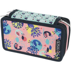 Herlitz Fancy Peacock Κασετίνα Γεμάτη με 3 Θήκες Πολύχρωμη 50043392