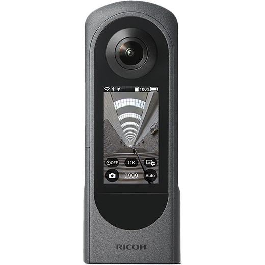 Ricoh Theta X Action Camera 5.7K 360° με Οθόνη 2.5" Μαύρη