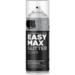 Cosmoslac Easy Max Glitter Σπρέι Βαφής Silver Gloss 400ml