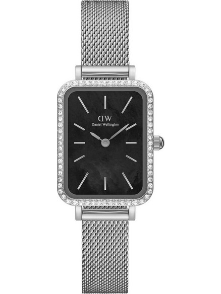 Daniel Wellington Quadro Γυναικείο Ρολόι με Ασημί Μεταλλικό Μπρασελέ DW00100667