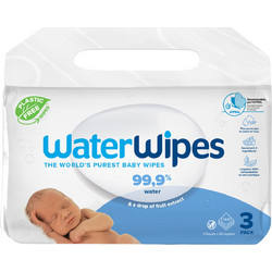 WaterWipes Μωρομάντηλα με Νερό Χωρίς Οινόπνευμα Άρωμα & Parabens 3x48τμχ