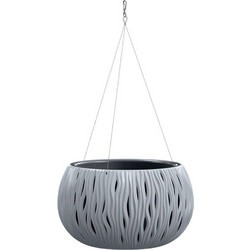 MarHome Sandy Bowl WS Κρεμαστό Κασπώ Πλαστικό Γκρι Φ37x21.8cm 1/2Κιβ