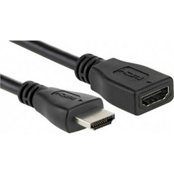 Detech Καλώδιο HDMI Male to HDMI Female 1.5m Black 18138