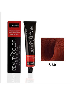Lorvenn Beauty Color 8.60 Ξανθό Έντονο Κόκκινο Μόνιμη Βαφή Μαλλιών 70ml