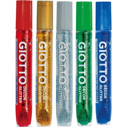 Giotto Decor Glitter Χρυσόκολλα Χειροτεχνίας Glitter 10,5 ml Διάφορα χρώματα 545000