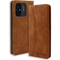 Bodycell Pu Leather Book Brown (Xiaomi Redmi 12C)