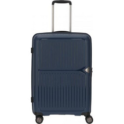 March ReadyToGo Βαλίτσα Μεσαία 66x45x24cm με 4 Ρόδες Navy Μπλε