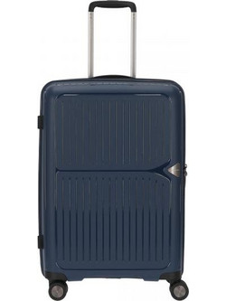 March ReadyToGo Βαλίτσα Μεσαία 66x45x24cm με 4 Ρόδες Navy Μπλε
